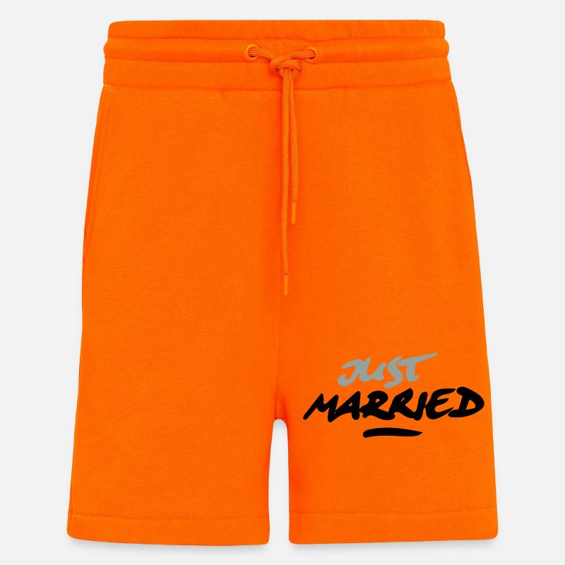 just married 2C - Shorts - made by SPREAD - SUNSET ORANGE