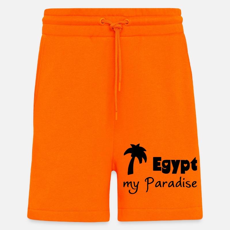 Egypt Paradise cadeau egypte vacances - Short bio décontracté fabriqué en UE - SUNSET ORANGE
