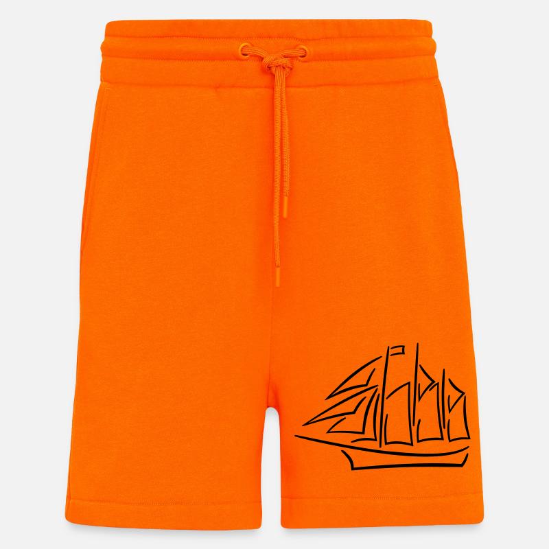 Segelschiff fett - Shorts - made by SPREAD - SUNSET ORANGE