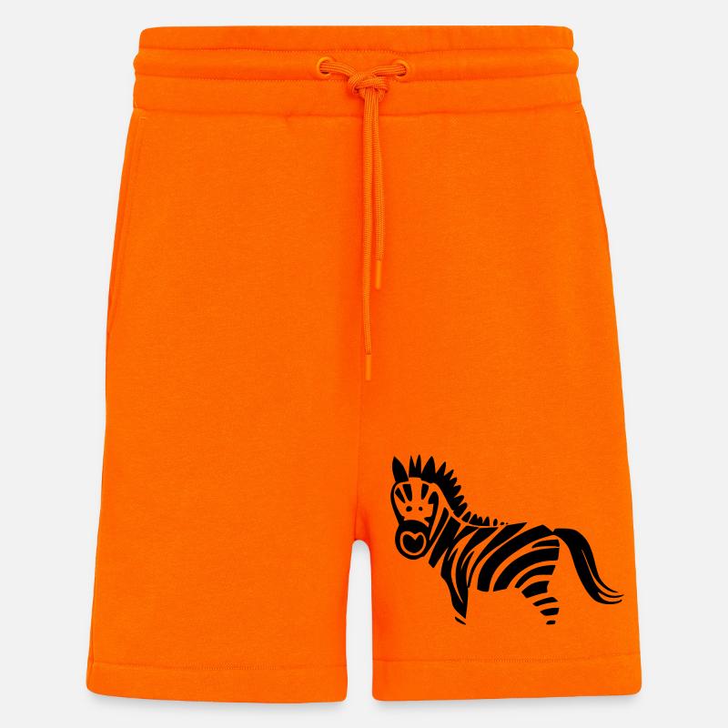 Zebra - Short bio décontracté fabriqué en UE - SUNSET ORANGE