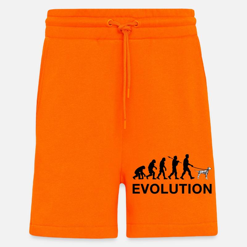 évolution - Short bio décontracté fabriqué en UE - SUNSET ORANGE