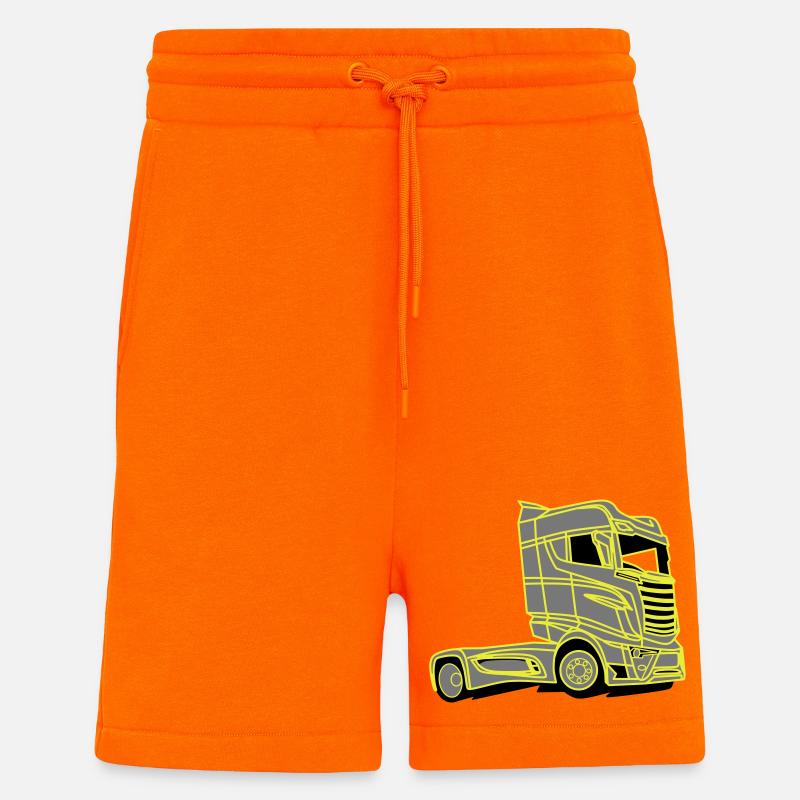 Camion V8 Super R1000 Vabis - Short bio décontracté fabriqué en UE - SUNSET ORANGE