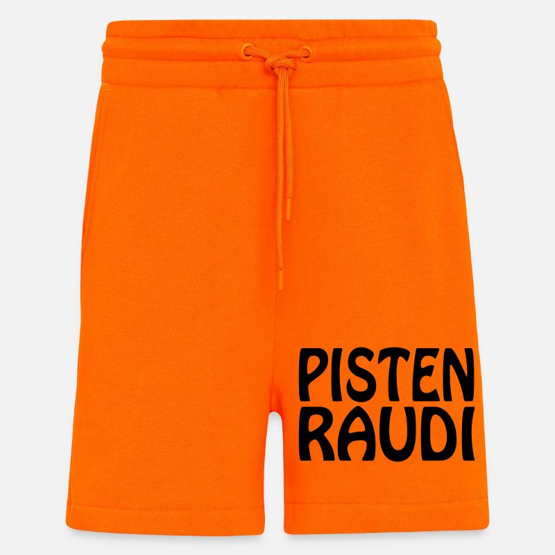 Pistenraudi - Short bio décontracté fabriqué en UE - SUNSET ORANGE
