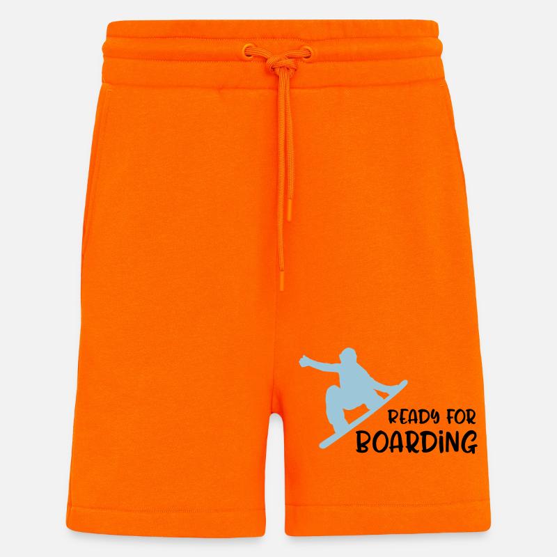 snowboard - Short bio décontracté fabriqué en UE - SUNSET ORANGE