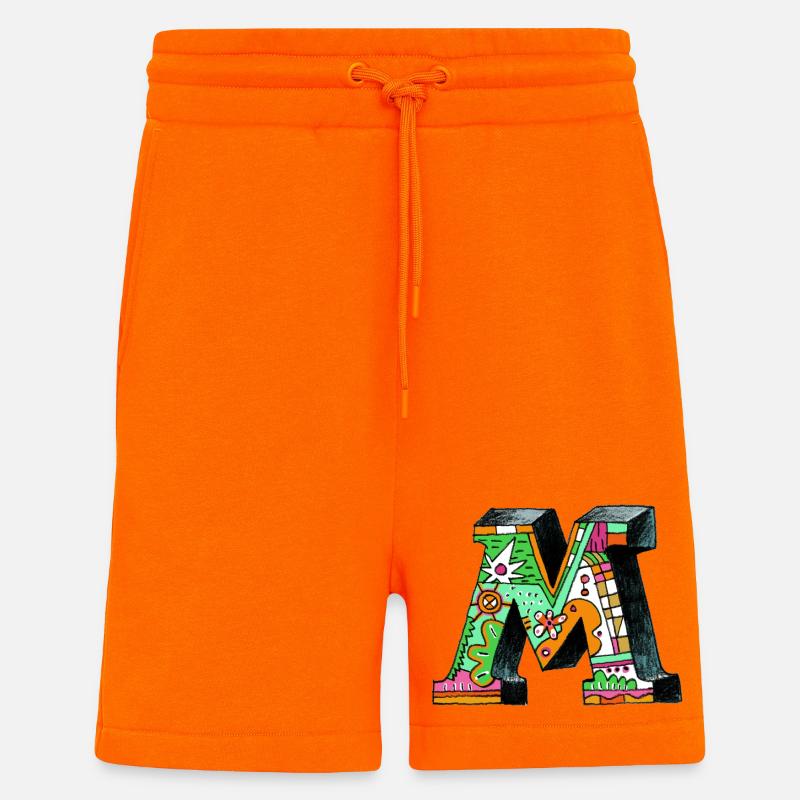 M Farbexplosion Doodle-Kunst - Shorts - made by SPREAD - SUNSET ORANGE