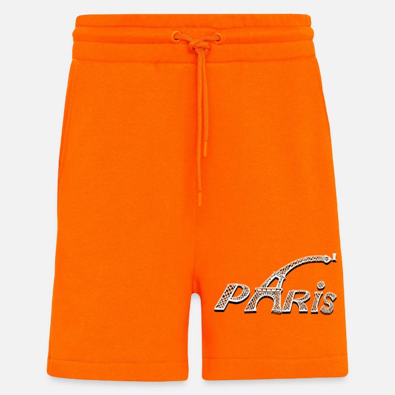 PARIS CREATION LOUIS RUNEMBERG ADAGP - Short bio décontracté fabriqué en UE - SUNSET ORANGE