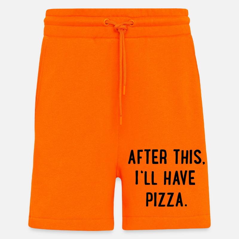 Pizza - Short bio décontracté fabriqué en UE - SUNSET ORANGE