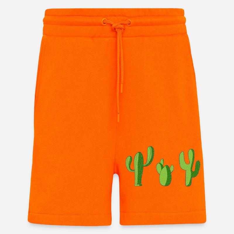 Cactus - Short bio décontracté fabriqué en UE - SUNSET ORANGE