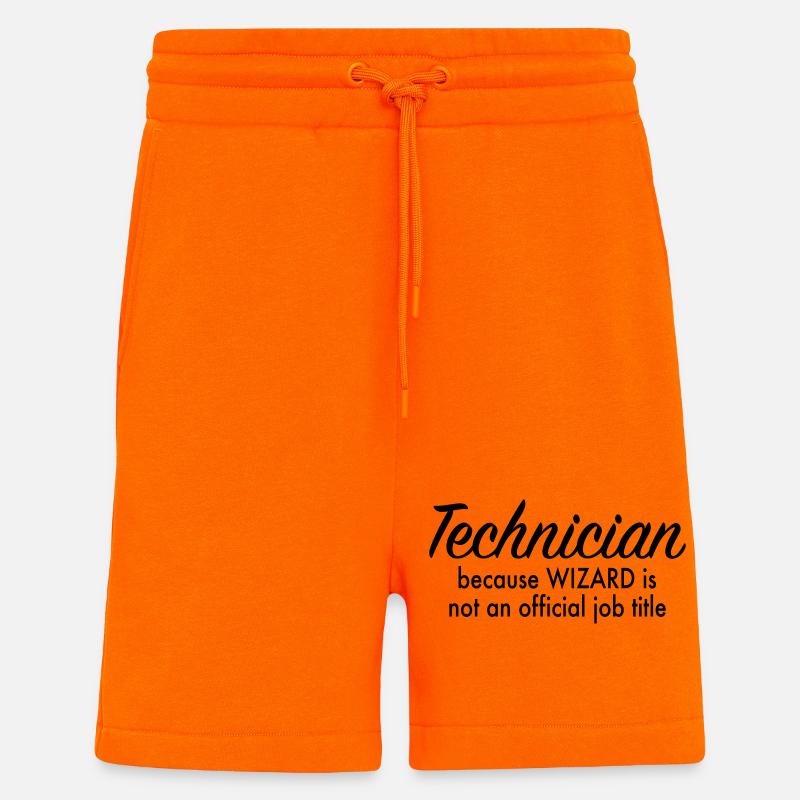 technician - Shorts - made by SPREAD - SUNSET ORANGE
