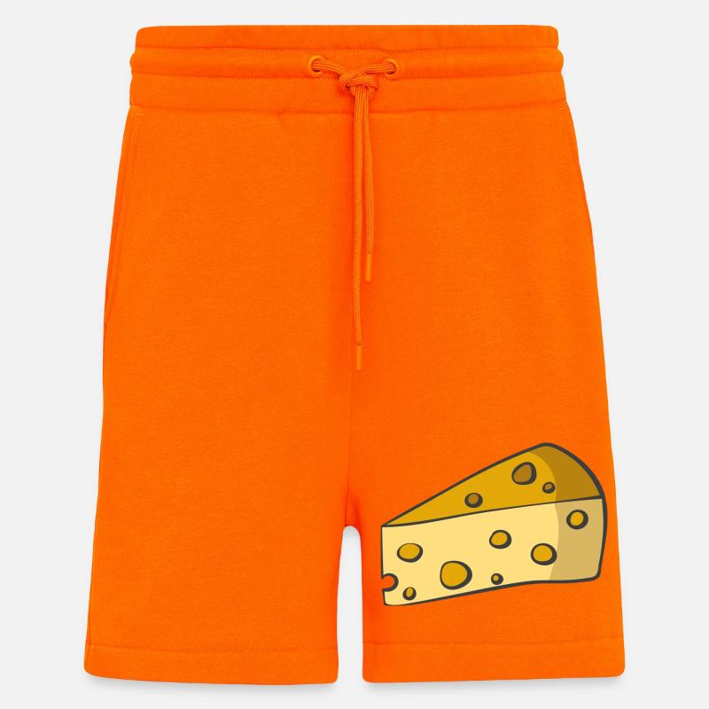 Fromage - Short bio décontracté fabriqué en UE - SUNSET ORANGE