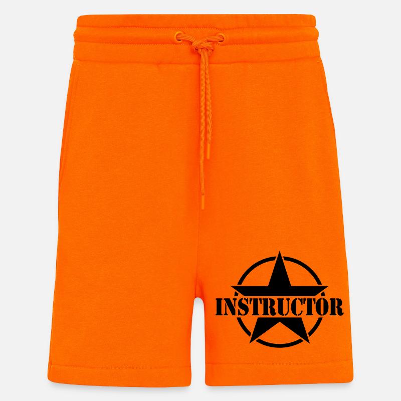 Instructor | Instruction - Short bio décontracté fabriqué en UE - SUNSET ORANGE