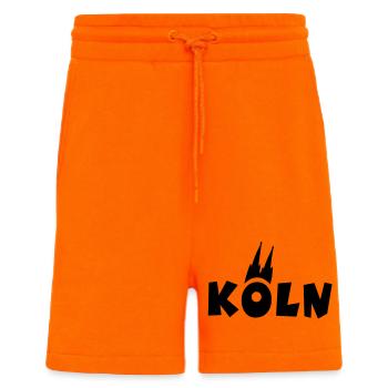 Köln mit Kölner Dom - Shorts - made by SPREAD - SUNSET ORANGE - Vorne