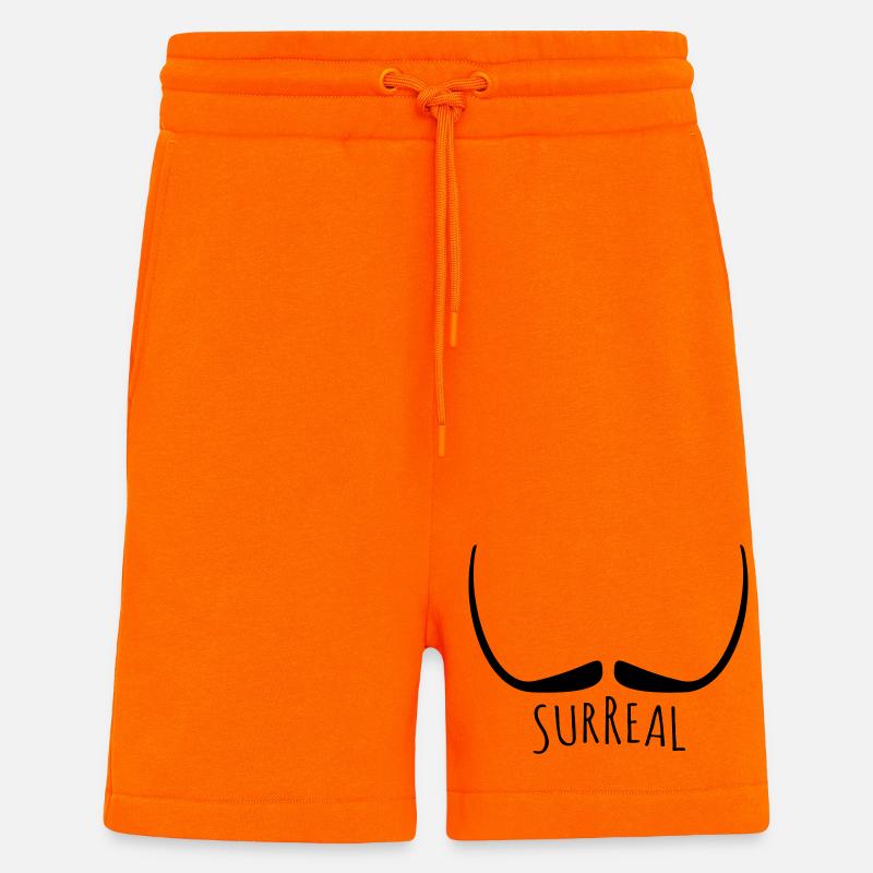 Surreal - surreal Schnurrbart - Shorts - made by SPREAD - SUNSET ORANGE