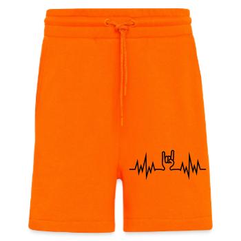 heavy_metal_hand - Short bio décontracté fabriqué en UE - SUNSET ORANGE - Devant