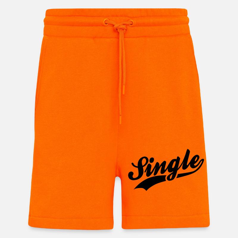 Single - Organic relaxed shorts made in EU - SUNSET ORANGE