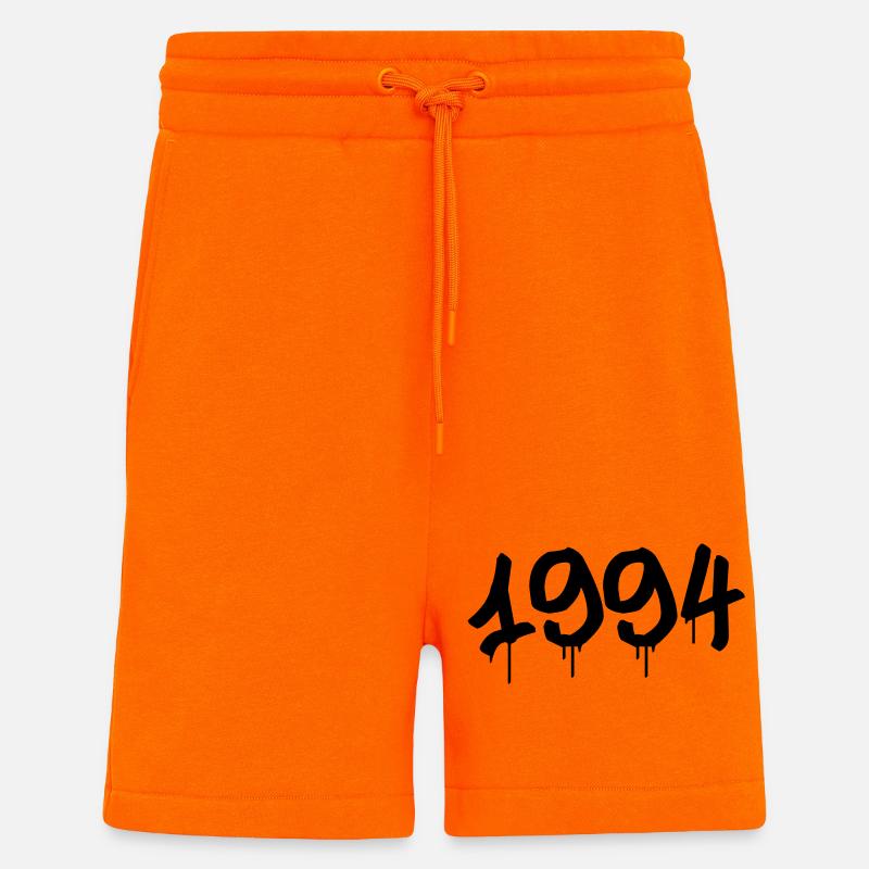 Graffiti : 1994 - Short bio décontracté fabriqué en UE - SUNSET ORANGE