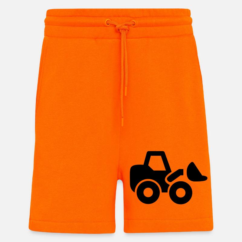 excavator - Shorts - made by SPREAD - SUNSET ORANGE