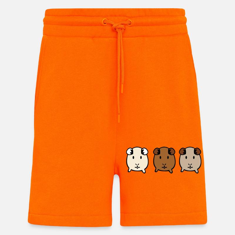 Cobaye - Short bio décontracté fabriqué en UE - SUNSET ORANGE