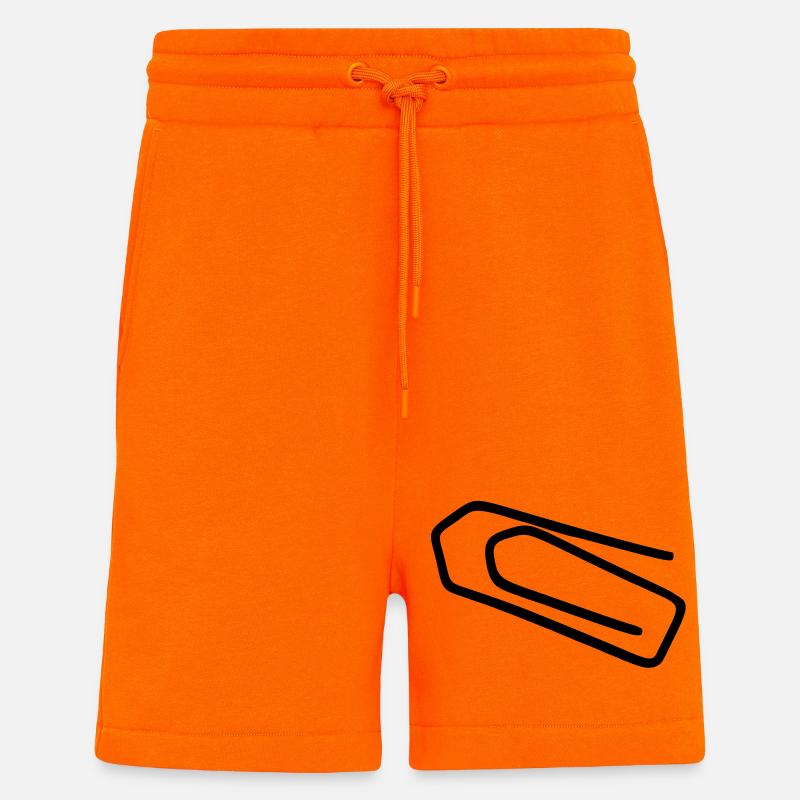 Trombone de bureau - Short bio décontracté fabriqué en UE - SUNSET ORANGE