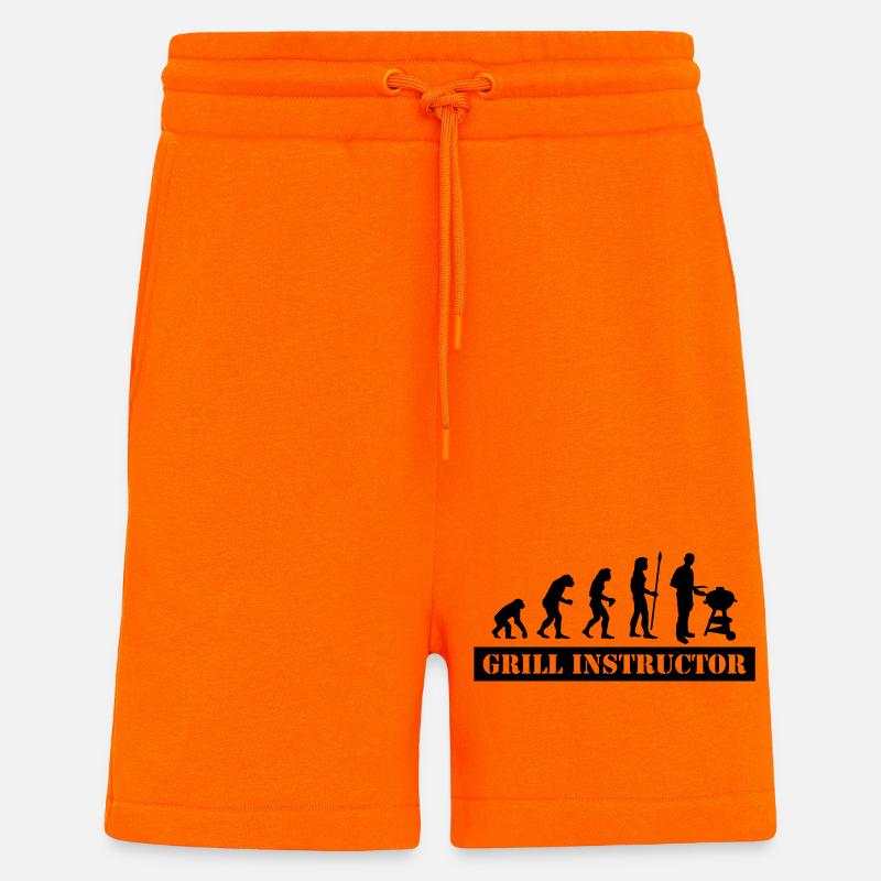 evolution grill instructor - Shorts - made by SPREAD - SUNSET ORANGE