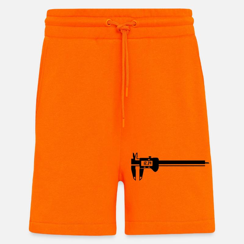 messschieber - Short bio décontracté fabriqué en UE - SUNSET ORANGE