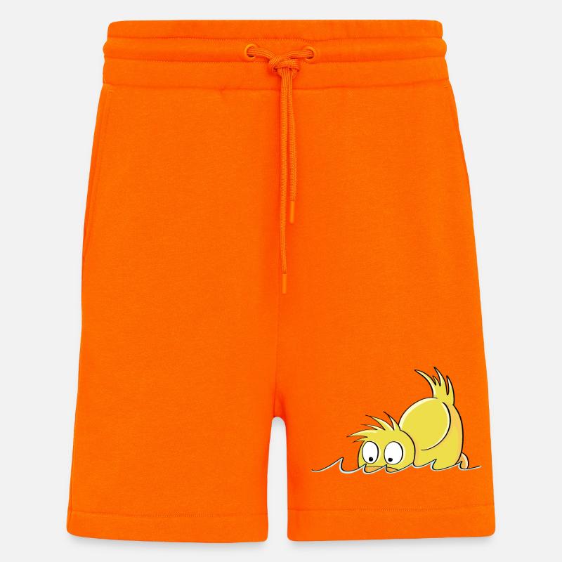 Duck Duck - Duck comic - Shorts - made by SPREAD - SUNSET ORANGE