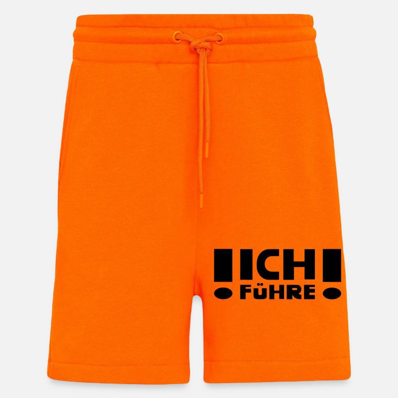Je mène - Short bio décontracté fabriqué en UE - SUNSET ORANGE