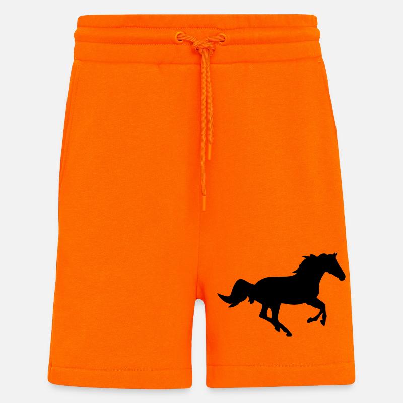 Ein Pferd. - Shorts - made by SPREAD - SUNSET ORANGE