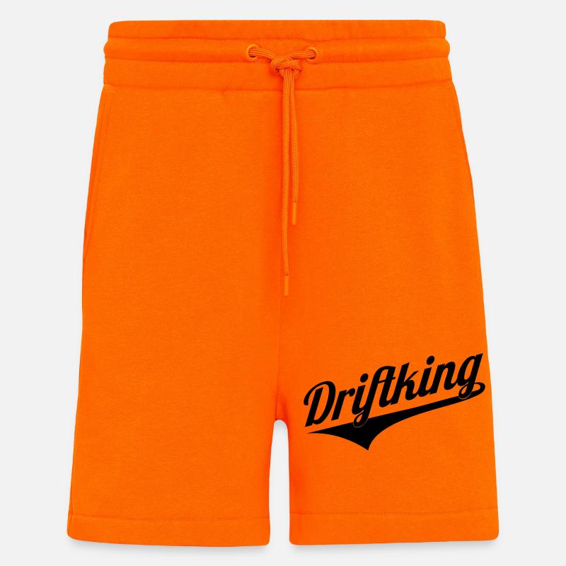 Rétro à la dérive - Short bio décontracté fabriqué en UE - SUNSET ORANGE