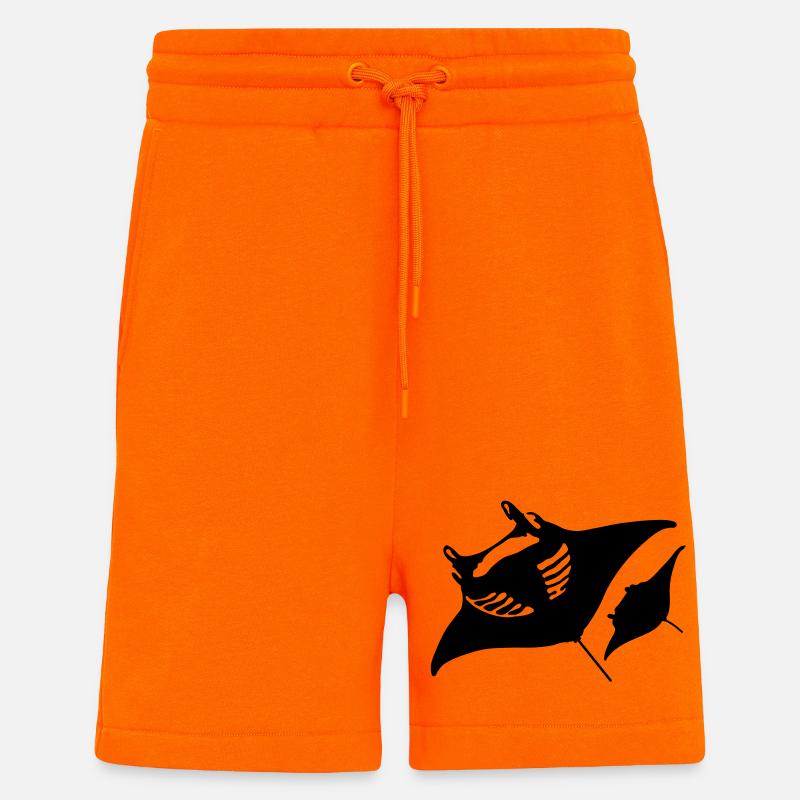 Teufelsrochen - Shorts - made by SPREAD - SUNSET ORANGE