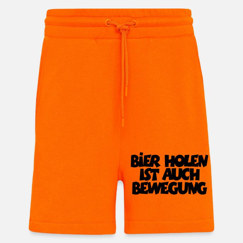 Get Beer is also movement - Shorts - made by SPREAD - SUNSET ORANGE