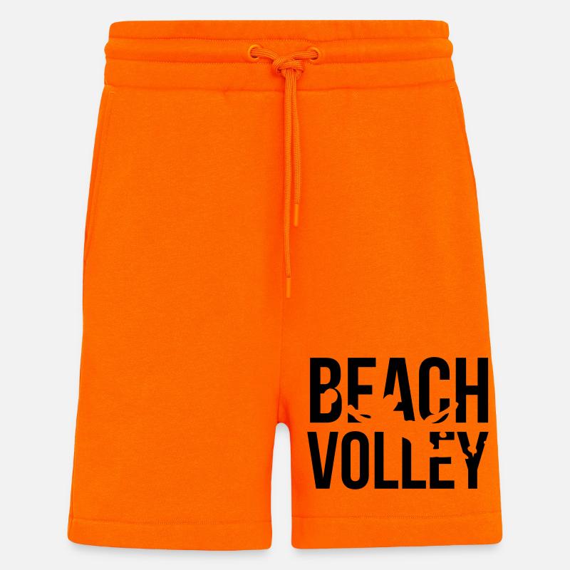 beach volley - Short bio décontracté fabriqué en UE - SUNSET ORANGE