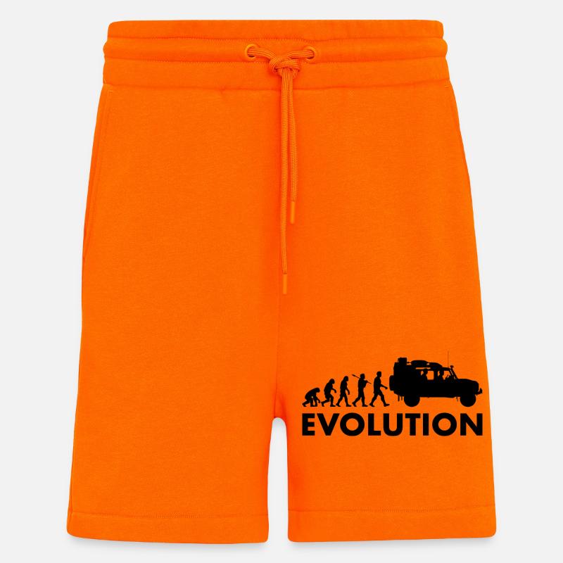 Defender 110 Évolution tout-terrain - Short bio décontracté fabriqué en UE - SUNSET ORANGE
