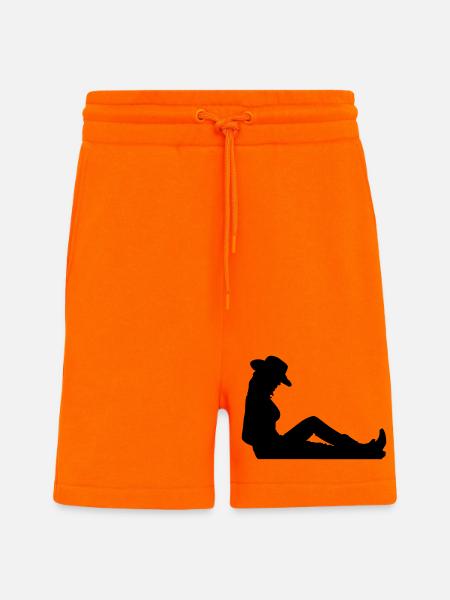 usa fille - Short bio décontracté fabriqué en UE - SUNSET ORANGE