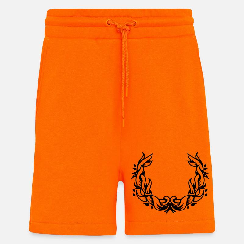 floraler Kranz - Shorts - made by SPREAD - SUNSET ORANGE