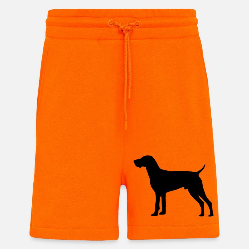 Jagdhund Deutsch Kurzhaar - Shorts - made by SPREAD - SUNSET ORANGE