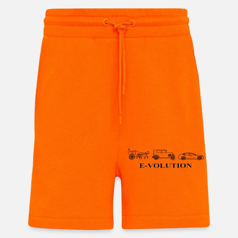 E-Volution Auto Evolution - Shorts - made by SPREAD - SUNSET ORANGE