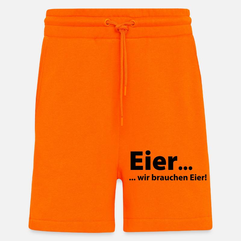 Eggs, we need eggs - Shorts - made by SPREAD - SUNSET ORANGE