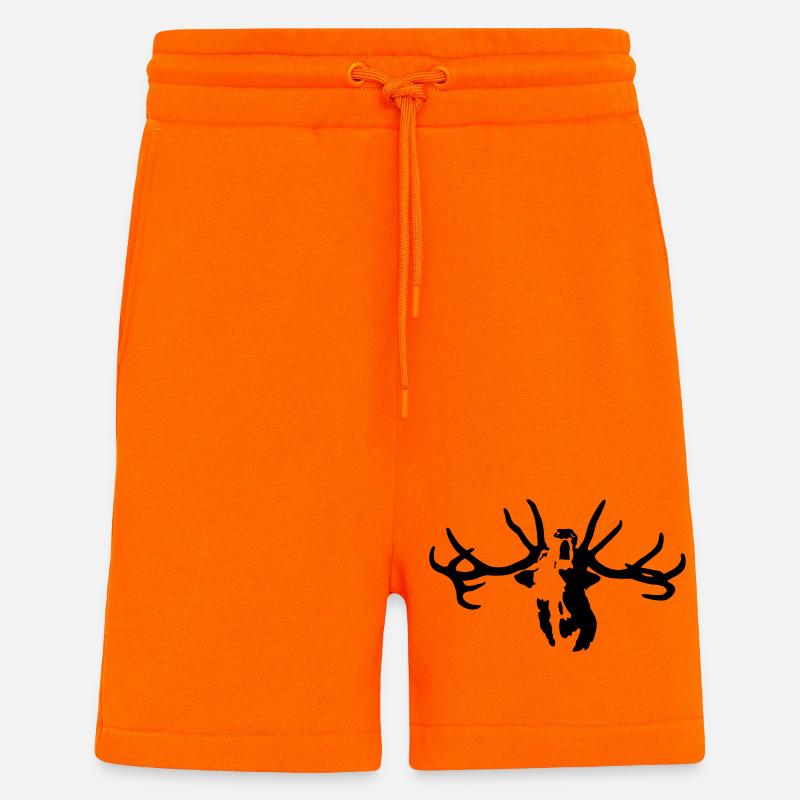 cerf - Short bio décontracté fabriqué en UE - SUNSET ORANGE