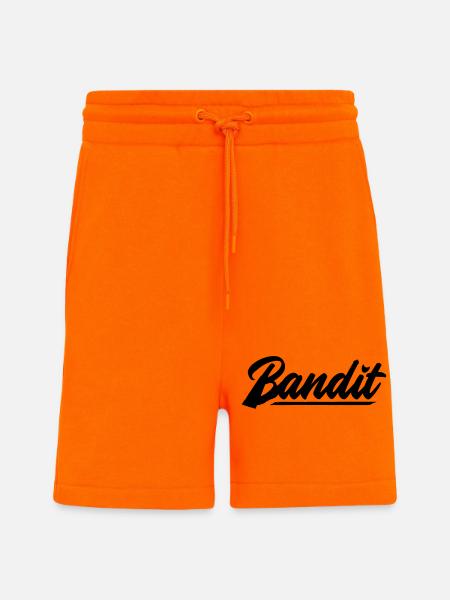 bandit motorcykel rebell patch mærkat klistermærker - Organic relaxed shorts made in EU - SUNSET ORANGE
