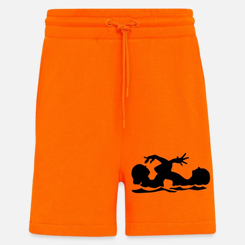 Synchronschwimmen - Shorts - made by SPREAD - SUNSET ORANGE