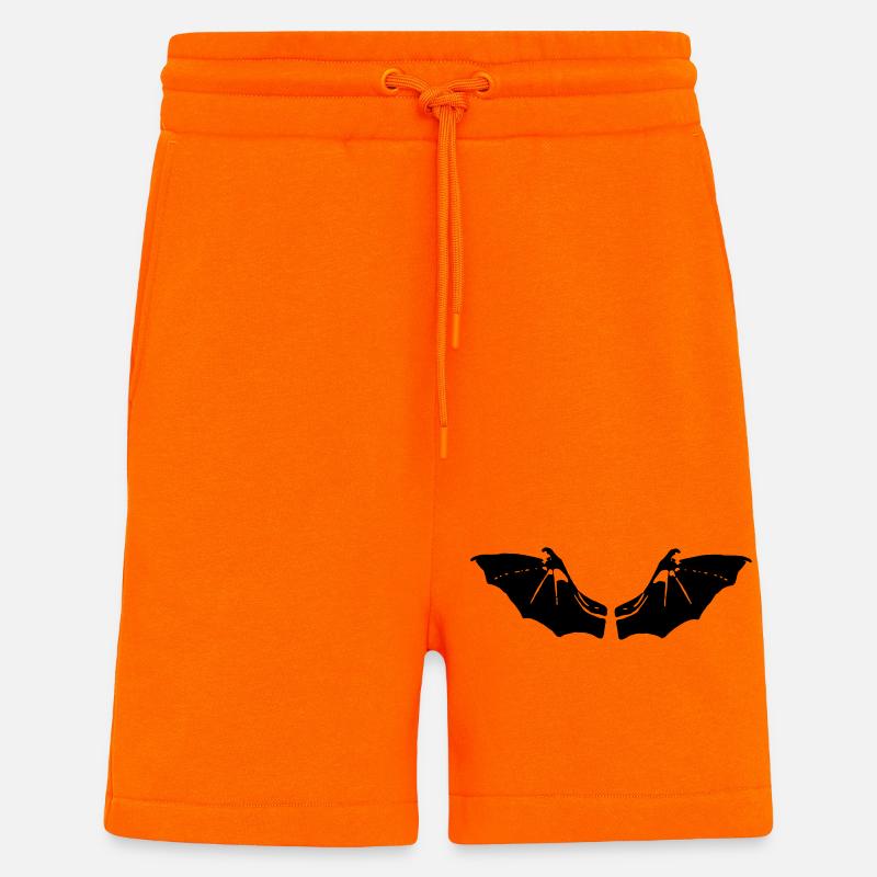 Fledermaus Flügel - Shorts - made by SPREAD - SUNSET ORANGE