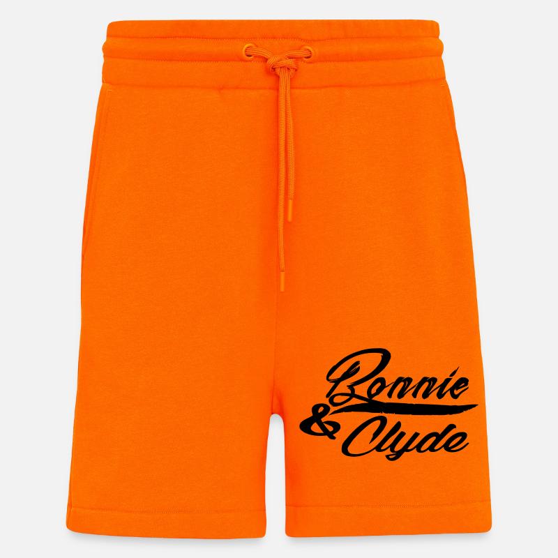 Bonnie et clyde - Short bio décontracté fabriqué en UE - SUNSET ORANGE