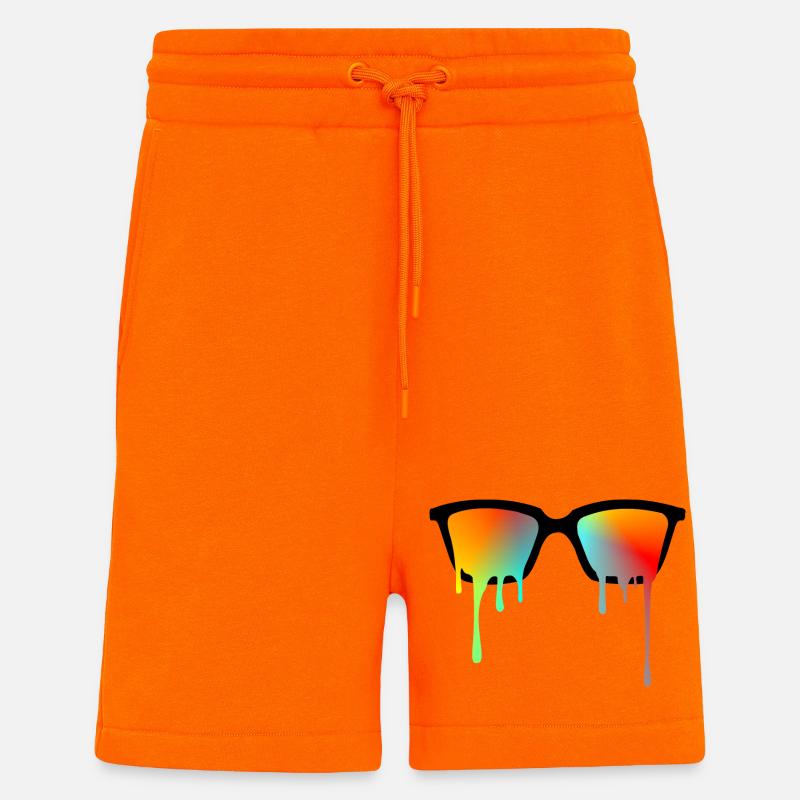 Lunettes de soleil - Short bio décontracté fabriqué en UE - SUNSET ORANGE