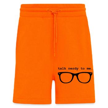 Geek - TALK NERDY TO ME. - Short bio décontracté fabriqué en UE - SUNSET ORANGE - Devant