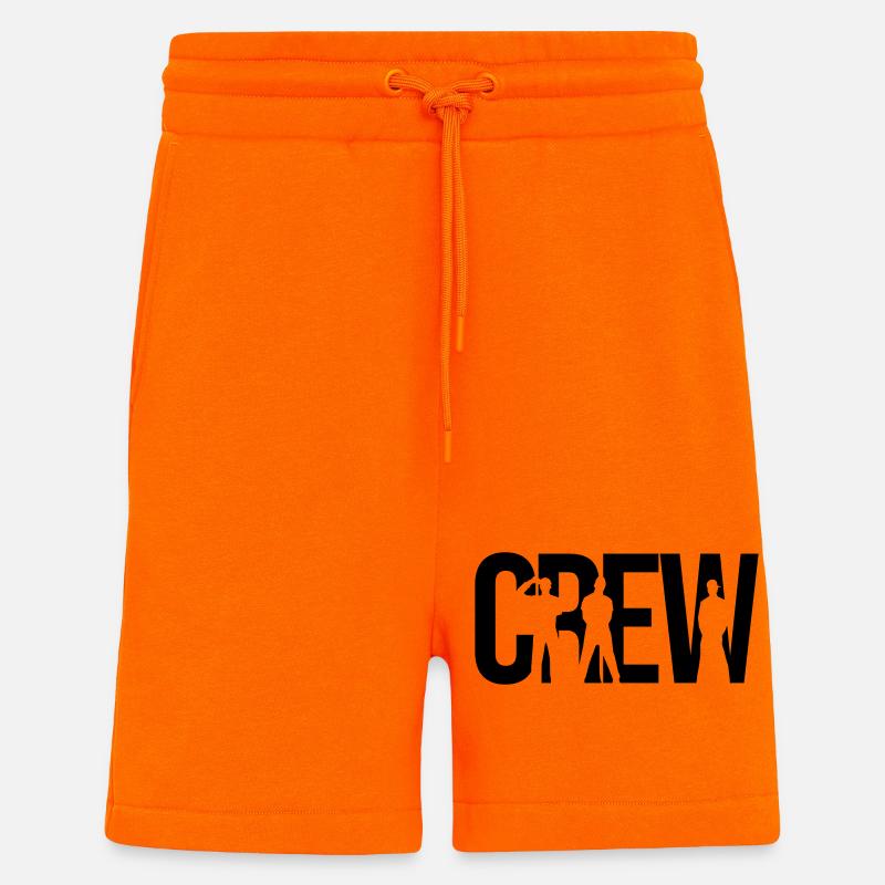crew - Short bio décontracté fabriqué en UE - SUNSET ORANGE