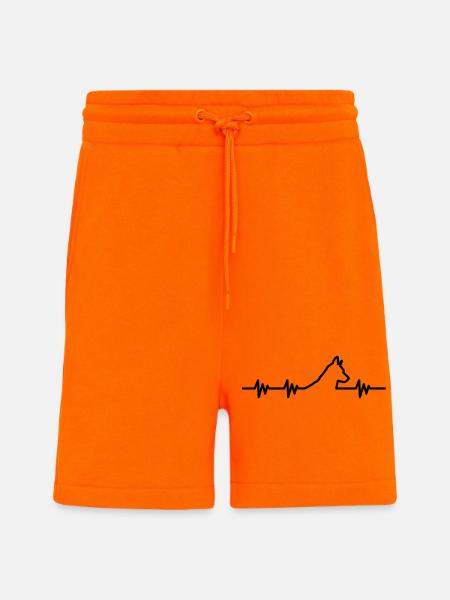 Heartbeat for dogs - Shorts - made by SPREAD - SUNSET ORANGE