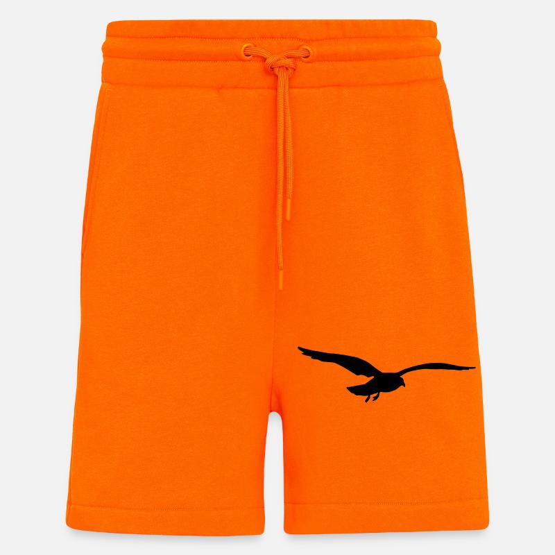fliegende möwe vogel strand - Shorts - made by SPREAD - SUNSET ORANGE