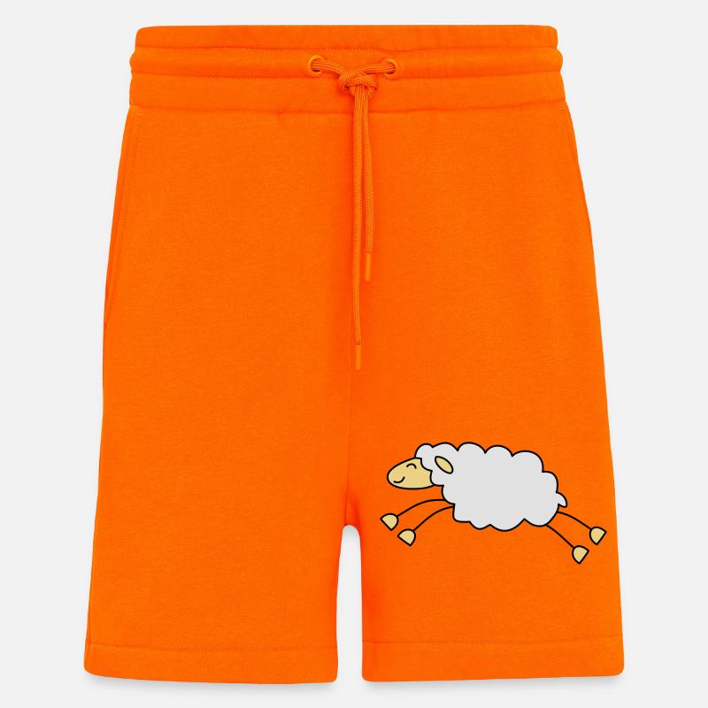 springendes schaf schäfer - Shorts - made by SPREAD - SUNSET ORANGE