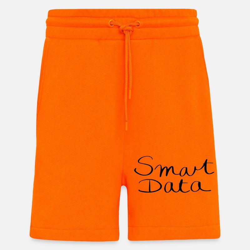 smart data - Short bio décontracté fabriqué en UE - SUNSET ORANGE